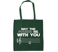 Hippowarehouse May the Fourth Be With You Tote Shopping Gym Beach Bag 42cm x38cm, 10 litres
