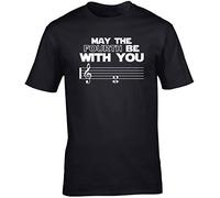 Hippowarehouse May The Fourth Be with You Unisex Short Sleeve t-Shirt (Specific Size Guide in Description) Black