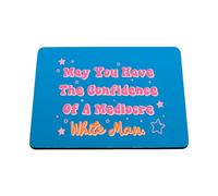 Hippowarehouse May you have confidence of a mediocre white man printed mouse mat pad accessory black rubber base 240mm x 190mm x 60mm