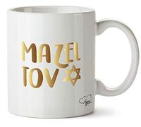 Hippowarehouse Mazel Tov Printed Mug Cup Ceramic 10oz