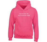 Hippowarehouse me Everyday: Slay me in December: Sleigh Kids Children's Unisex Hoodie Hooded top Fuchsia Pink
