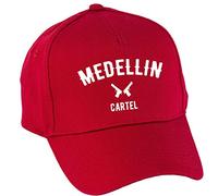 Hippowarehouse Medellin Cartel Pablo Escobar Baseball Cap hat Premium Printed 5 Panel OneSize Adults Classic Red