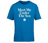 Hippowarehouse Meet Me Under The Sea Kids Children's Short Sleeve t-Shirt Sapphire Blue