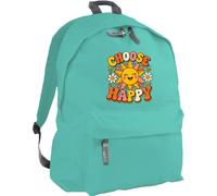 Hippowarehouse Mental Health Awareness Day Choose Happy Cute Sunshine Positivity Message backpack ruck sack Dimensions: 31 x 42 x 21 cm Capacity: 18 litres