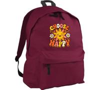 Hippowarehouse Mental Health Awareness Day Choose Happy Cute Sunshine Positivity Message backpack ruck sack Dimensions: 31 x 42 x 21 cm Capacity: 18 litres