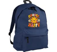 Hippowarehouse Mental Health Awareness Day Choose Happy Cute Sunshine Positivity Message backpack ruck sack Dimensions: 31 x 42 x 21 cm Capacity: 18 litres