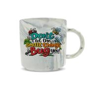 Hippowarehouse Mental Health Awareness Day Dont Let the Small Things Bug You Printed Mug Various Colour Options Ceramic Cup Kitchenware 11oz
