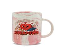 Hippowarehouse Mental Health Awareness Day Kindness is My Superpower Cute Positive Message Printed Mug Various Colour Options Ceramic Cup Kitchenware 11oz