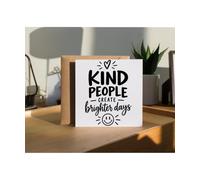 Hippowarehouse Mental Health Awareness Kind People Create Brighter Days Personalised Card. 15cm x 15cm with envelope for him for her Funny Cards for Men and Women Blank inside option