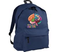 HippoWarehouse Mental Health Flowers Blooming Brain Backpack ruck Sack Dimensions: 31 x 42 x 21 cm Capacity: 18 litres