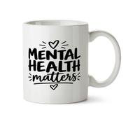 Hippowarehouse Mental Health Matters Awareness Day for Son Daughter Printed Mug Various Colour Options Ceramic Cup Kitchenware 11oz