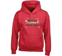 Hippowarehouse Merry Flipping Christmas Acrobatics Gymnast Kids Children's Unisex Hoodie Hooded top Red