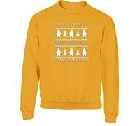 Hippowarehouse Merry Penguin Christmas Kids Children's Unisex Jumper Sweatshirt Pullover