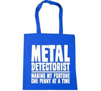 Hippowarehouse Metal Detectorist: Making My Fortune One Penny at a Time Detecting Tote Shopping Gym Beach Bag 42cm x38cm, 10 litres