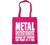 Hippowarehouse Metal Detectorist: Making My Fortune One Penny at a Time Detecting Tote Shopping Gym Beach Bag 42cm x38cm, 10 litres