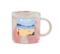 Hippowarehouse Miami Beach Florida Printed Mug Various Colour Options Ceramic Cup Kitchenware 11oz