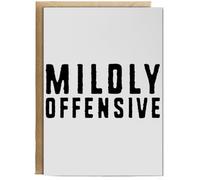 Hippowarehouse Mildly offensive Personalised Card A6 with envelope for him for her Funny Cards for Men and Women Blank inside option