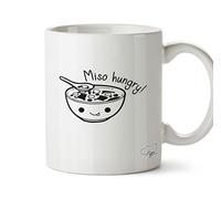 Hippowarehouse Miso Hungry Printed Mug Cup Ceramic 10oz