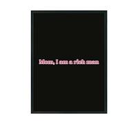Hippowarehouse Mom I am a rich man retro feminist Printed Poster A4 Wall Art Design Classroom Room Gym Office Décor