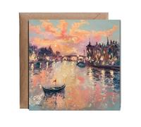 Hippowarehouse Monet Card Thinking of You Personalised Card. 15cm x 15cm with envelope for him for her Funny Cards for Men and Women Blank inside option