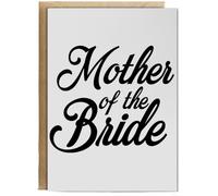 Hippowarehouse Mother of the Bride Birthday Card A5 Personalised with envelope for him for her Funny Cards for Men and Women Blank inside option