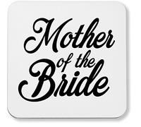 Hippowarehouse Mother of the Bride pack of 2 coasters gloss finish durable backing 9cm x 9cm