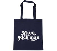 Hippowarehouse mum, I am a rich man - cher Tote Shopping Gym Beach Bag 42cm x38cm, 10 litres