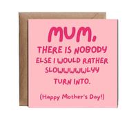 Hippowarehouse Mum, there is nobody else I would rather slowly turn into Personalised Card. 15cm x 15cm with envelope for him for her Funny Cards for Men and Women Blank inside option