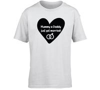 Hippowarehouse Mummy and Daddy just got Married Kids Children's Short Sleeve t-Shirt