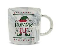 Hippowarehouse Mummy Christmas elf Outfit Printed Mug Various Colour Options Ceramic Cup Kitchenware 11oz