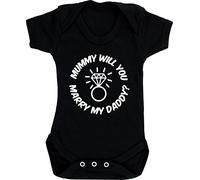 Hippowarehouse Mummy will you marry my daddy? baby vest bodysuit (short sleeve) boys girls