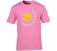 Hippowarehouse Mummy You are My Sunshine Unisex Short Sleeve t-Shirt (Specific Size Guide in Description) Pink