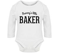 Hippowarehouse Mummy's little baker baby vest bodysuit (long sleeve) boys girls
