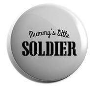 Hippowarehouse Mummy's little soldier Badge Pin 25mm