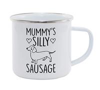 Hippowarehouse Mummy's Silly Sausage - Dog Dachshund Printed Mug Various Colour Options Ceramic Cup Kitchenware 11oz