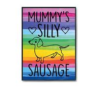 Hippowarehouse Mummy's silly sausage - Dog Dachshund Printed Poster A4 Wall Art Design Classroom Room Gym Office Décor