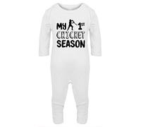 Hippowarehouse My 1st Cricket Season Baby Romper all in one piece unisex