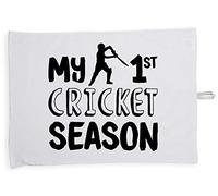 Hippowarehouse My 1st Cricket Season Tea Towel Eco Printed Dish Cloth Kitchen accessory 50cmx70cm 100% Cotton