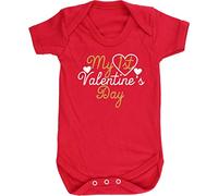 Hippowarehouse My 1st valentine's day baby vest bodysuit (short sleeve) boys girls