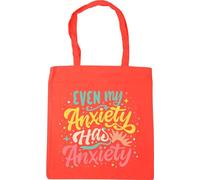 Hippowarehouse My Anxiety Has Anxiety Gift For Him Her Daughter Son Dad Mum Tote Shopping Gym Beach Bag 42cm x38cm, 10 litres
