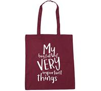 Hippowarehouse My Bag Full of Very Important Things Tote Shopping Gym Beach Bag 42cm x38cm, 10 litres