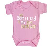 Hippowarehouse My Best Friend Is My Big Brother baby vest bodysuit (short sleeve) boys girls