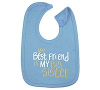 Hippowarehouse My Best Friend is My Big Sister Cotton Baby Nursing bib Boys Girls 35cmx22cm