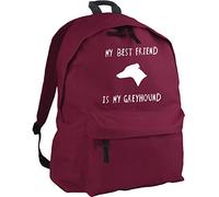 HippoWarehouse My Best Friend is My Greyhound Dog Backpack ruck Sack Dimensions: 31 x 42 x 21 cm Capacity: 18 litres