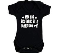 Hippowarehouse My big brother is a Labrador baby vest bodysuit (short sleeve) boys girls