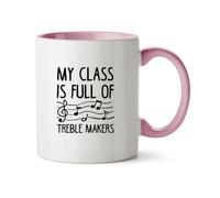 Hippowarehouse My Class is Full of Treble Makers Printed Mug Various Colour Options Ceramic Cup Kitchenware 11oz