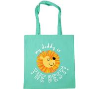 Hippowarehouse My Daddy is the Best! - lion Tote Shopping Gym Beach Bag 42cm x38cm, 10 litres
