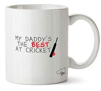 Hippowarehouse My Daddy's The Best at Cricket Printed Mug Cup Ceramic 10oz