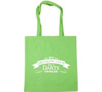 Hippowarehouse My Drinking Club Has a Darts Problem Tote Shopping Gym Beach Bag 42cm x38cm, 10 litres