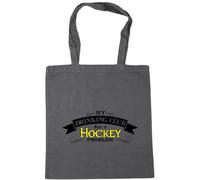 Hippowarehouse My Drinking Club Has a Hockey Problem Tote Shopping Gym Beach Bag 42cm x38cm, 10 litres